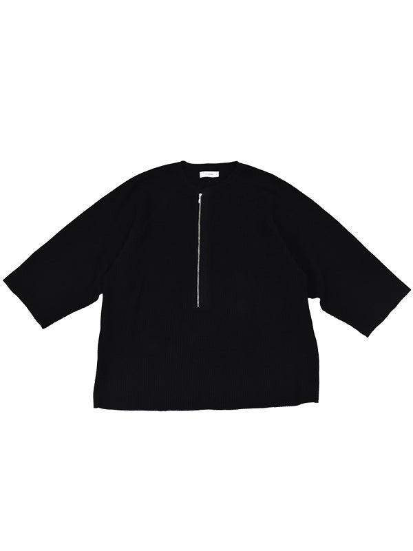 THE JEAN PIERRE ジャン・ピエール Raglan Thermal Tee - BLACK -