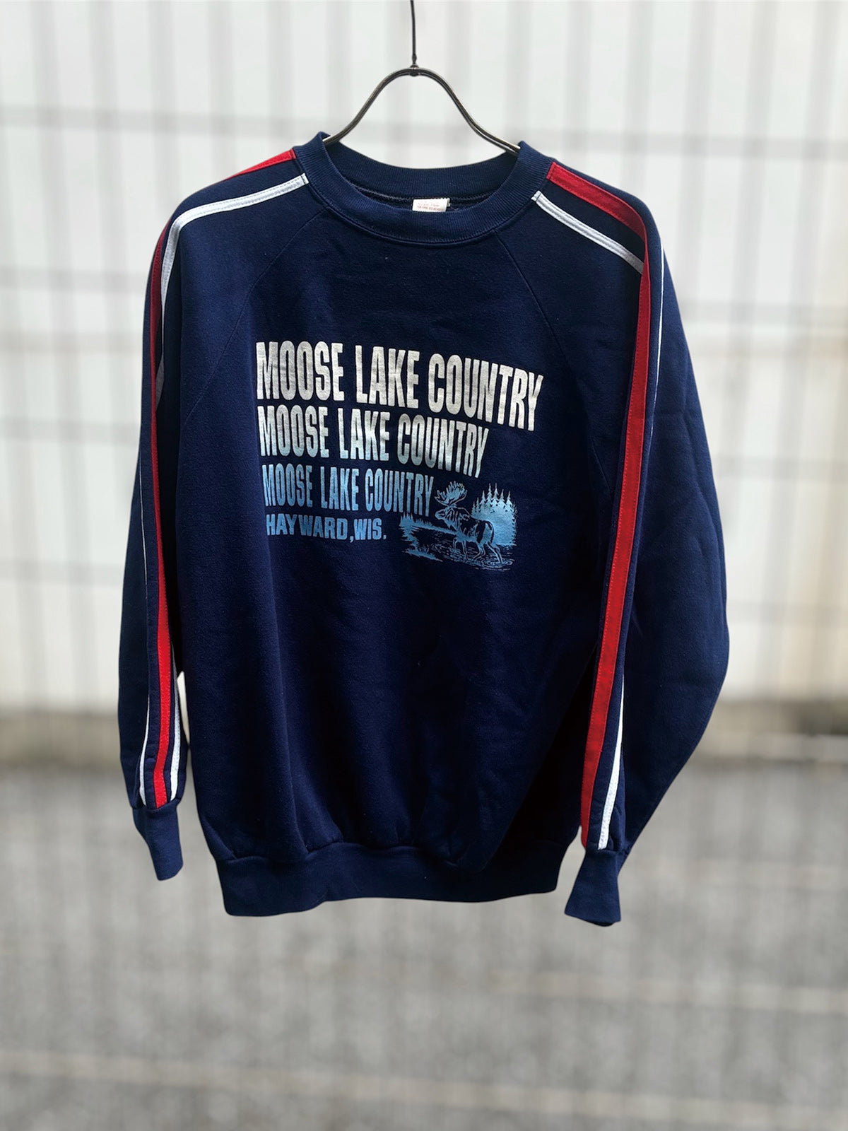 USED COLLECTION ユーズドコレクション MOOSE LAKE COUNTRY SWEAT - BLUE -