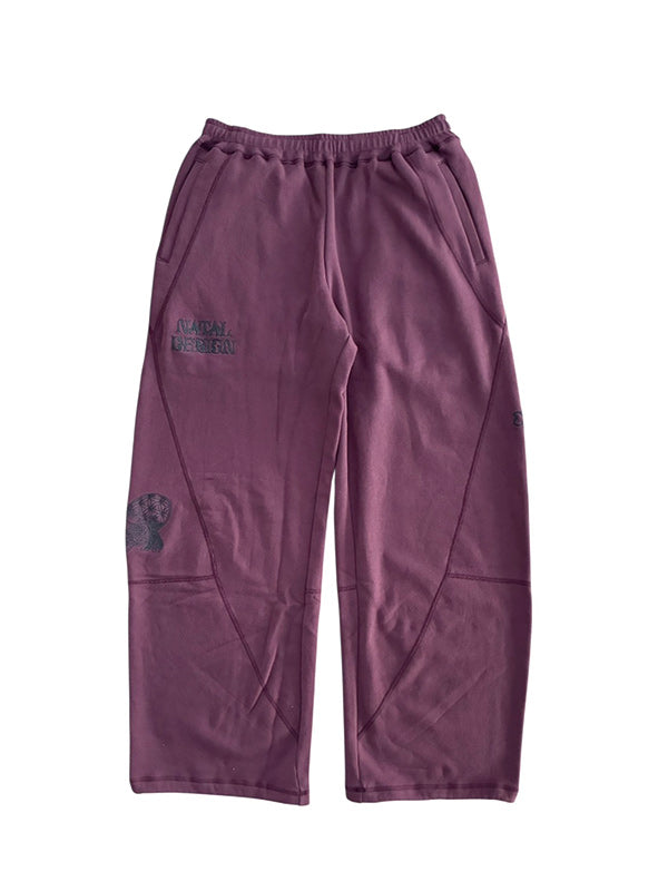 NATAL DESIGN ネイタルデザイン CURVY SWEATPANTS 3D  -M PURPLE-