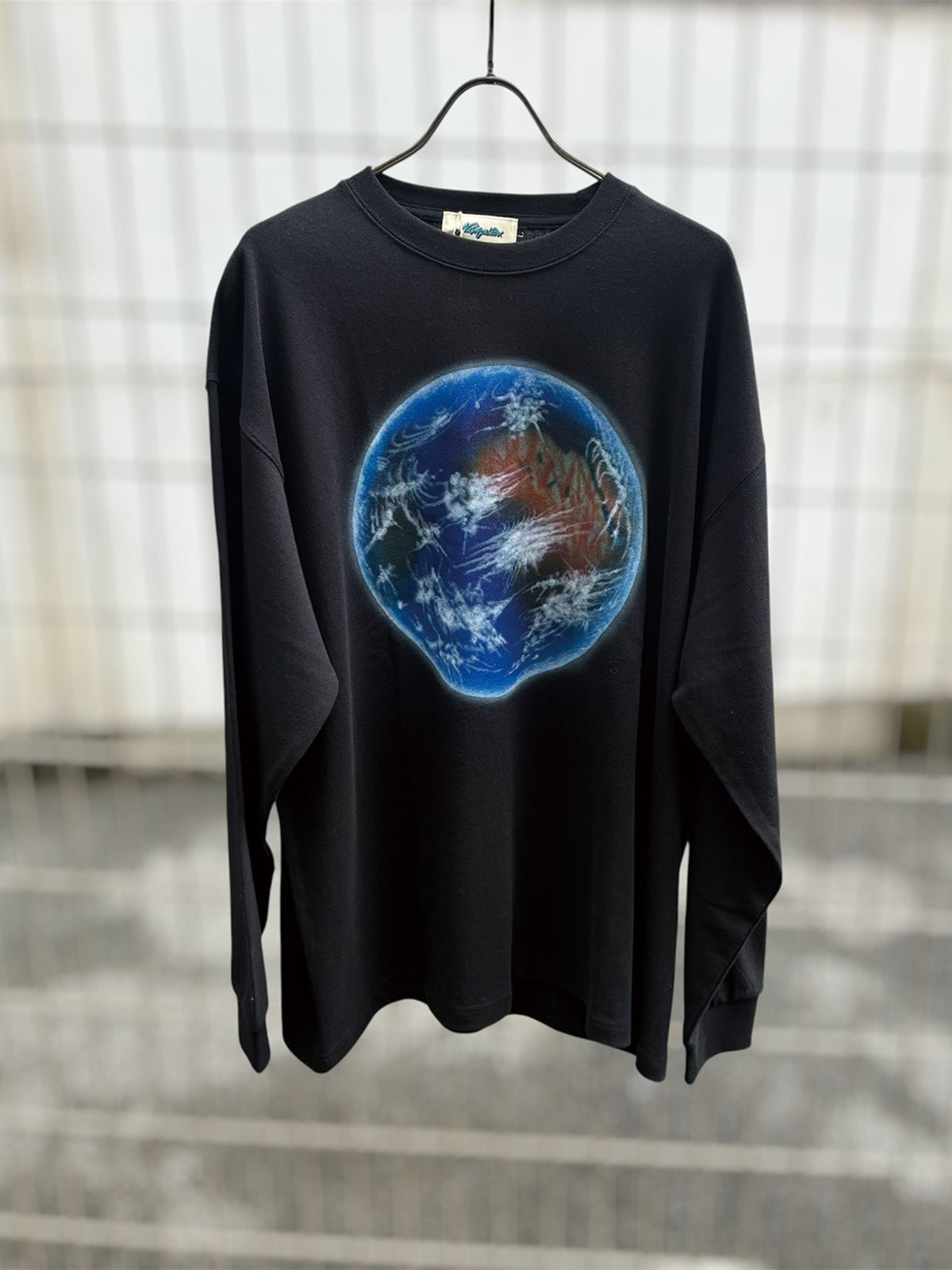 Nasngwam ナスングワム Nasngwam EARTH L/S TEE - BLACK -