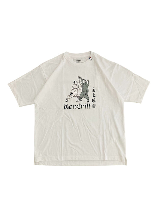 Mendrill メンドリル  MNDL KANG FU TEE - WHITE -