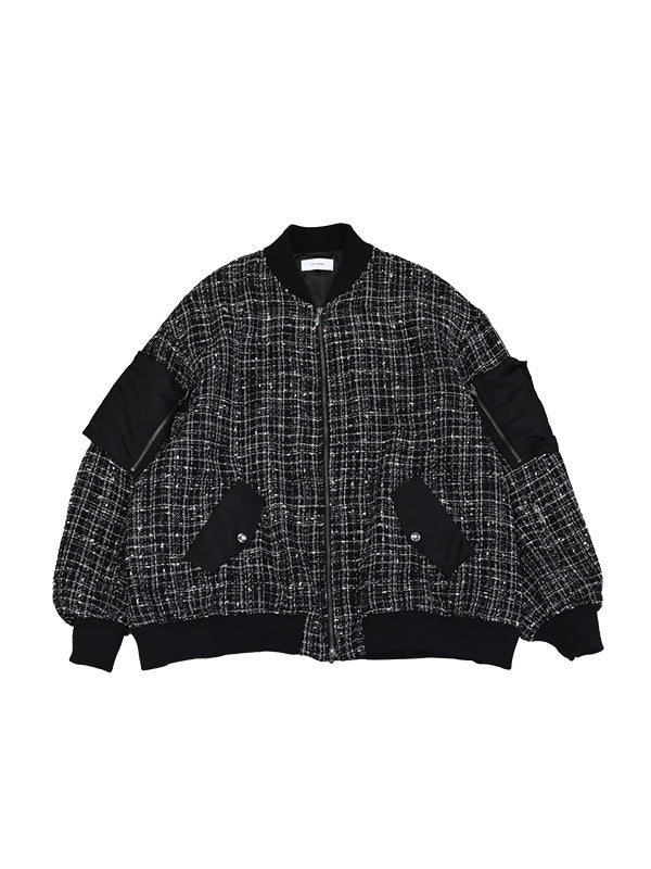 THE JEAN PIERRE ジャン・ピエール Royal Canadian Air Force Tweed MA-1 - BLACK -