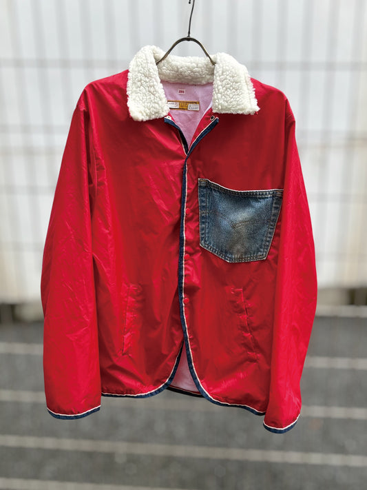 USED COLLECTION ユーズドコレクション Used Fever Nylon Jacket -RED -