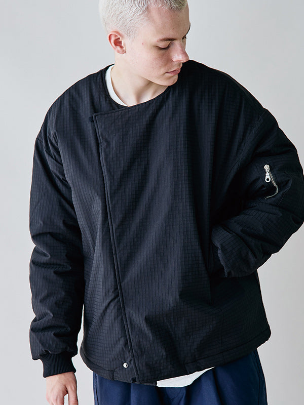 rehacer レアセル Tactical Collarless Jacket - NAVY -