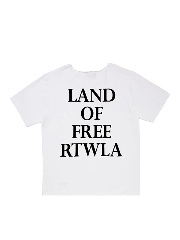 ROTTWEILER ロットワイラー R9 LAND CUTOFF TEE - WHITE -