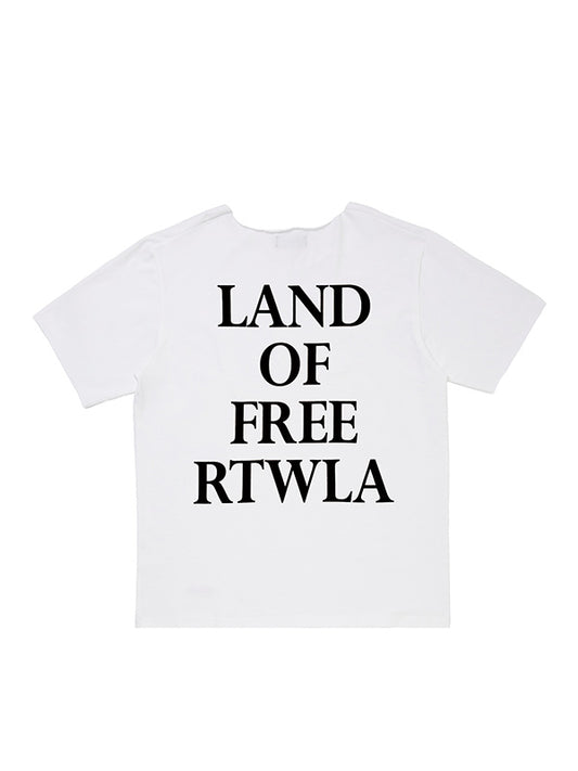 ROTTWEILER ロットワイラー R9 LAND CUTOFF TEE - WHITE -