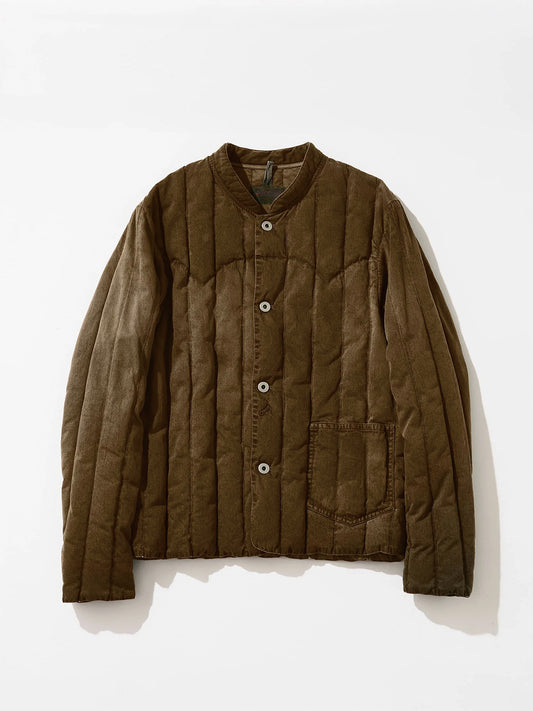 Tool Craft ツールクラフト DOWN MIDDLER JACKET ガーメントダイダウンミドラージャケット - BROWN -