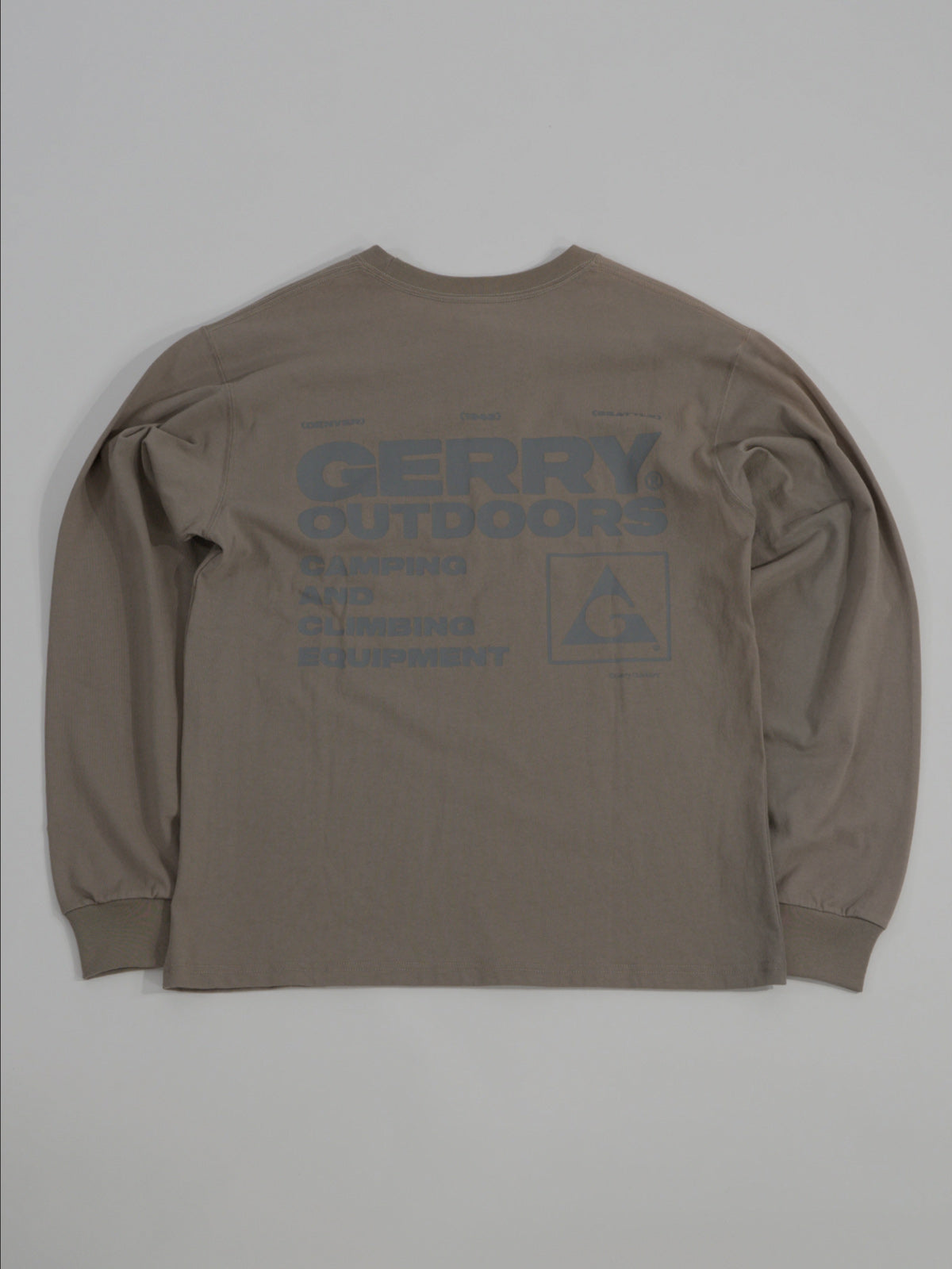 GERRY ジェリー 7.5oz Heavy Cotton Jersey L/S Graphic T - DULL GRAY -