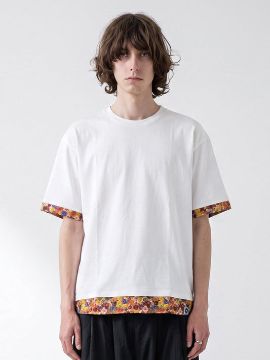 rehacer レアセル Flower Layered Wide CS - WHITE -