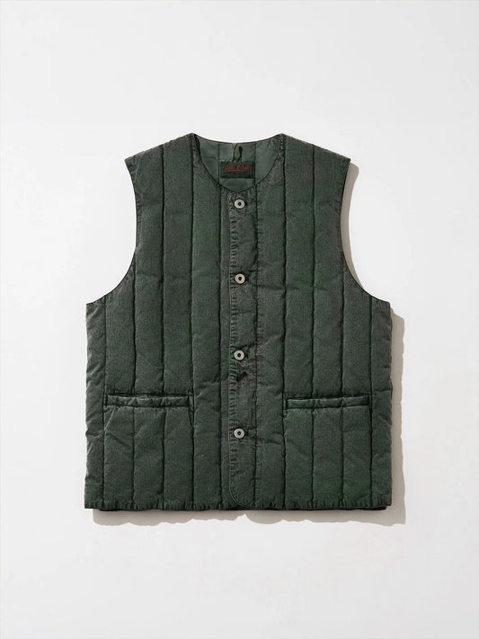 Tool Craft ツールクラフト DOWN MIDDLER GILET ガーメントダイダウンミドラージレ - OLIVEDRAB -