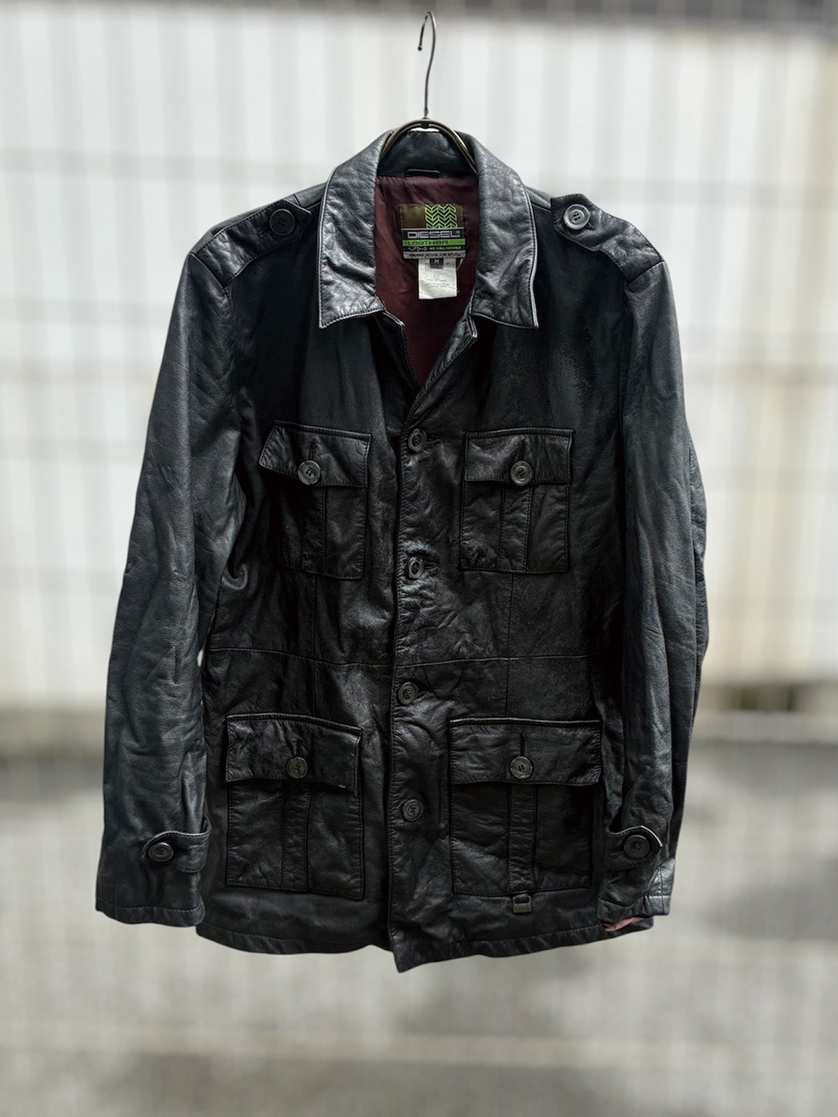 USED COLLECTION ユーズドコレクション DIESEL Leather JK - BLACK -