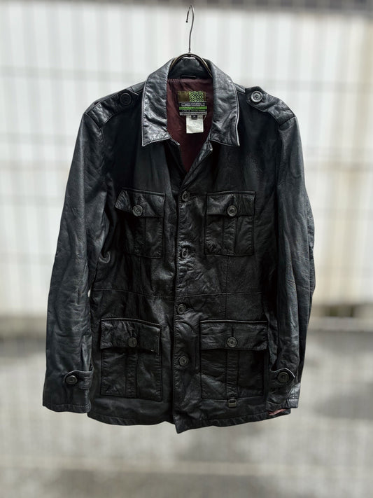 USED COLLECTION ユーズドコレクション DIESEL Leather JK - BLACK -