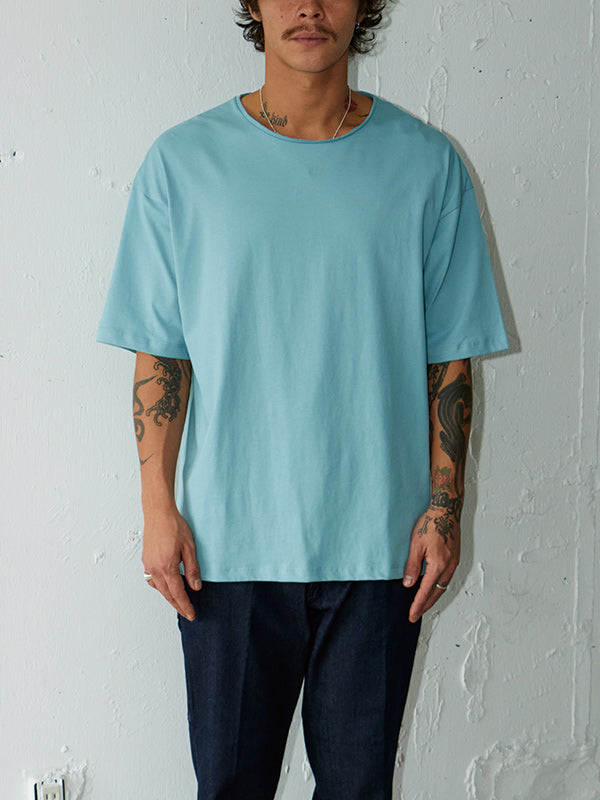 AS STANDARD X SCREEN STARS アズスタンダード x スクリーンスターズ  Cut Off  TEE - L-BLUE -