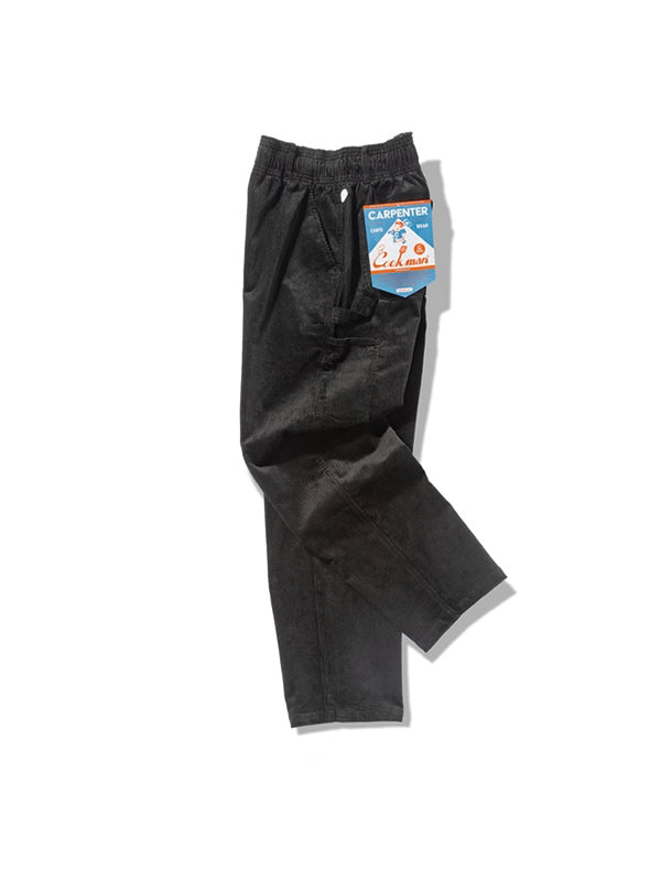 Cookman クックマン カーペンターズ Carpenter's Pants Corduroy - BLACK -