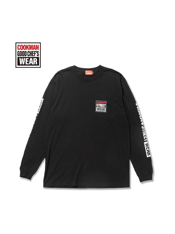 Cookman クックマン Tシャツ LONG SLEEVE TEE Vision Logo - BLACK -