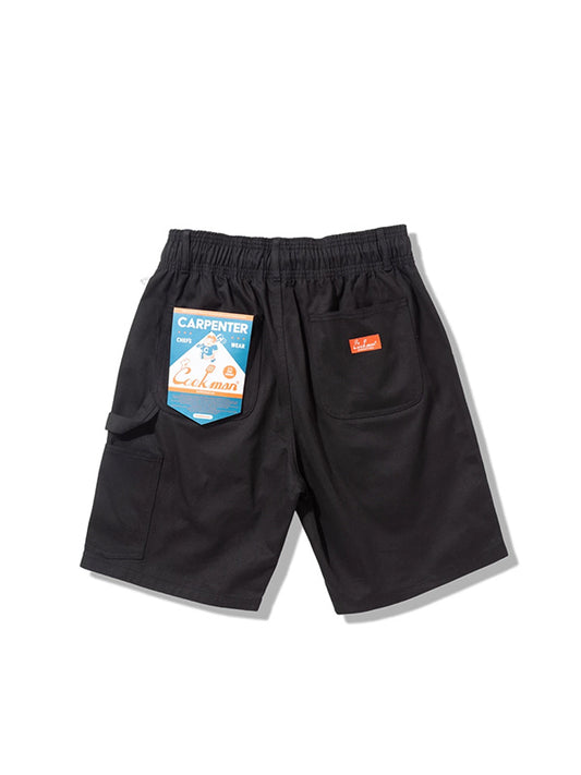 Cookman クックマン シェフパンツ Carpenter's Pants Short Heavy twill- BLACK -