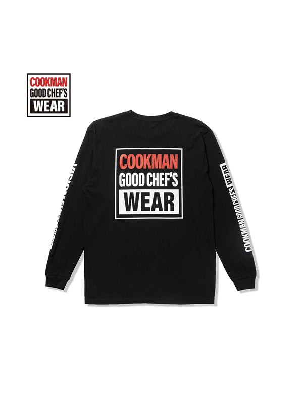 Cookman クックマン Tシャツ LONG SLEEVE TEE Vision Logo - BLACK -