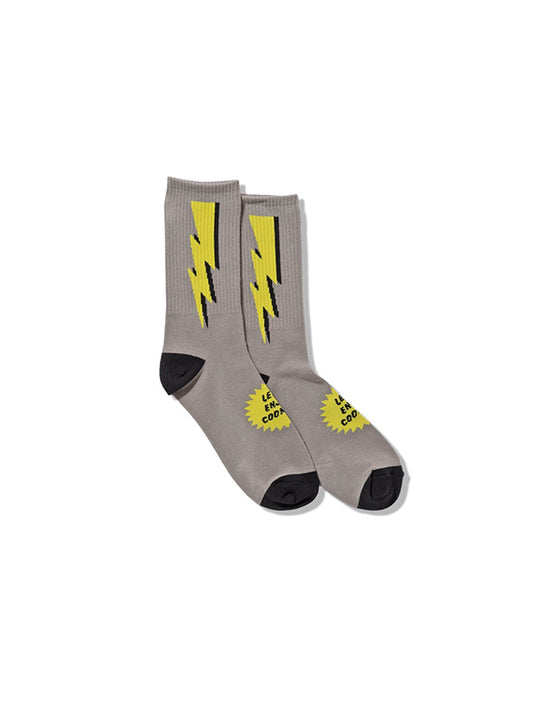 Cookman クックマン ソックス Rib Crew Socks Lightning Gray