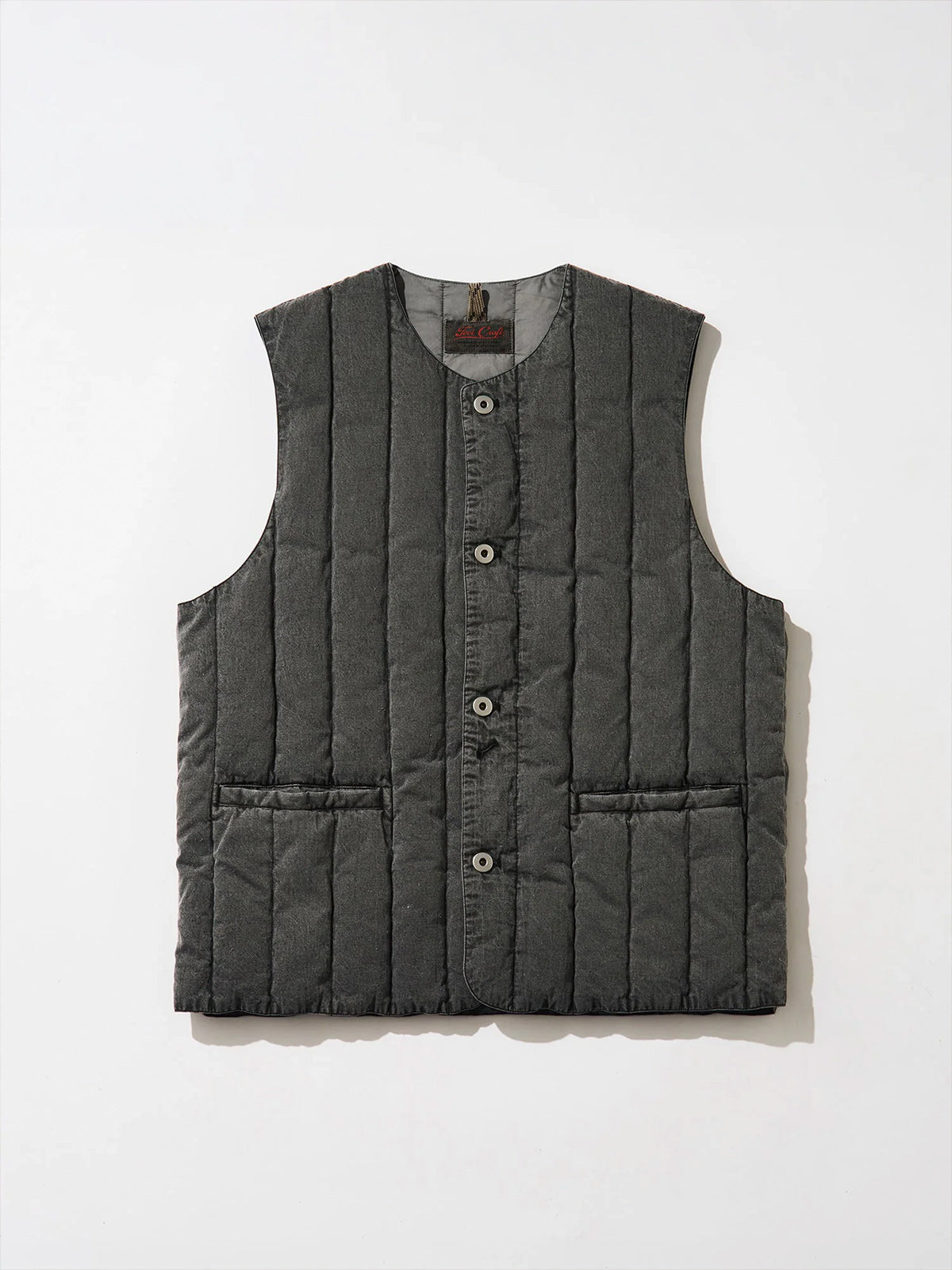 Tool Craft ツールクラフト DOWN MIDDLER GILET ガーメントダイダウンミドラージレ - BLACK -