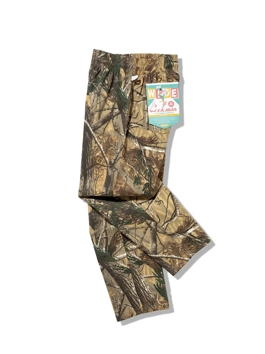 Cookman クックマン シェフパンツ Chef Pants SemiwideTimber Camo - DARK GREEN -