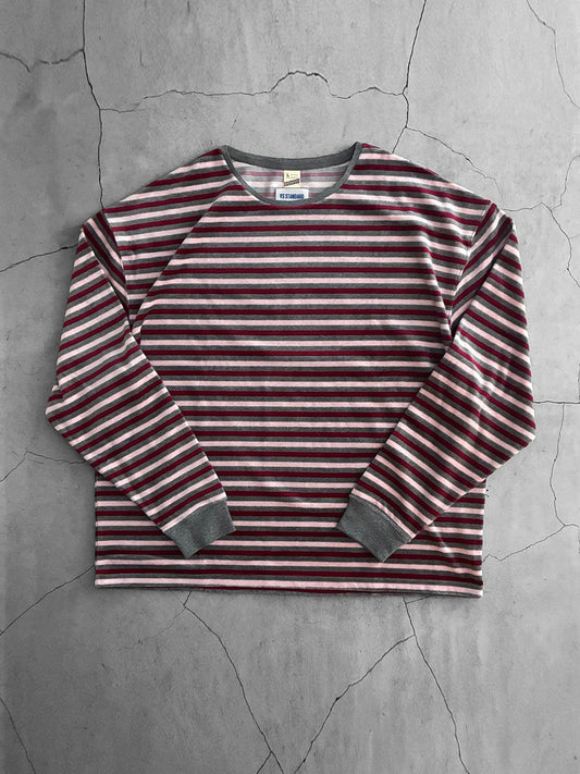 AS STANDARD X SCREEN STARS アズスタンダード x スクリーンスターズ  VELOUR BORDER LS/TEE - GRAY -