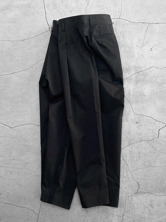 FORTUNA homme フォルトゥナオム SUPIMA Tuck Chino PT - BLACK-