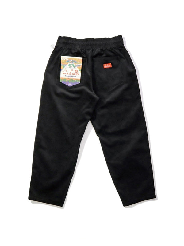 Cookman クックマン シェフパンツ Harvest Pants Cropped High Wale Corduroy Black