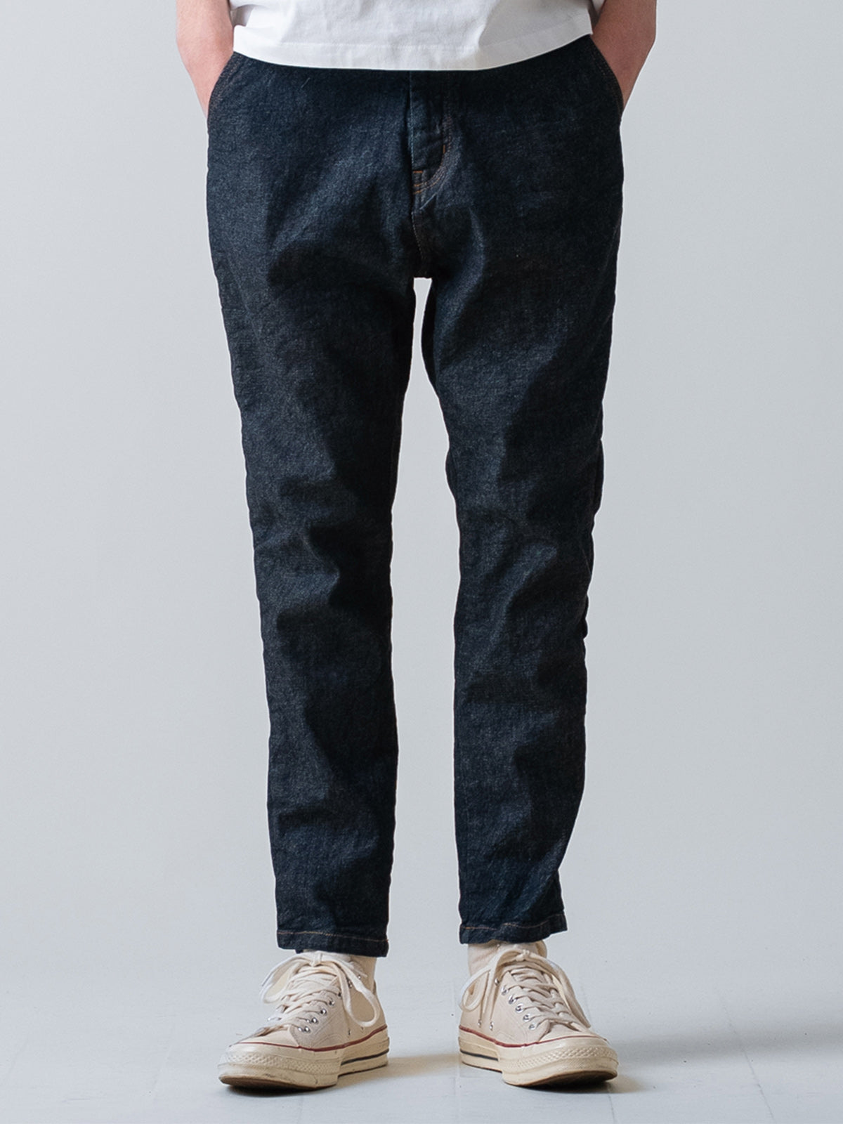 rehacer レアセル Narrow Easy Denim Pants - INDIGO -