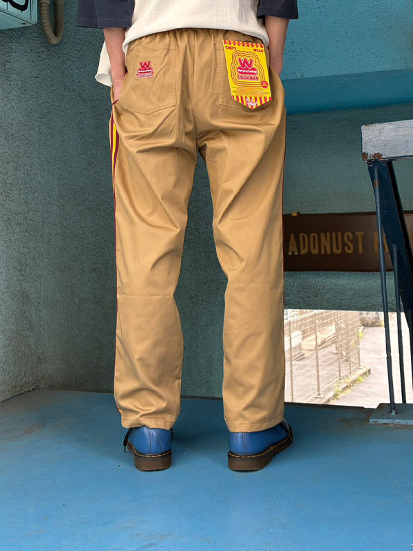 Cookman クックマン シェフパンツ Semiwide Wienerschnitzel Side Line - BEIGE -