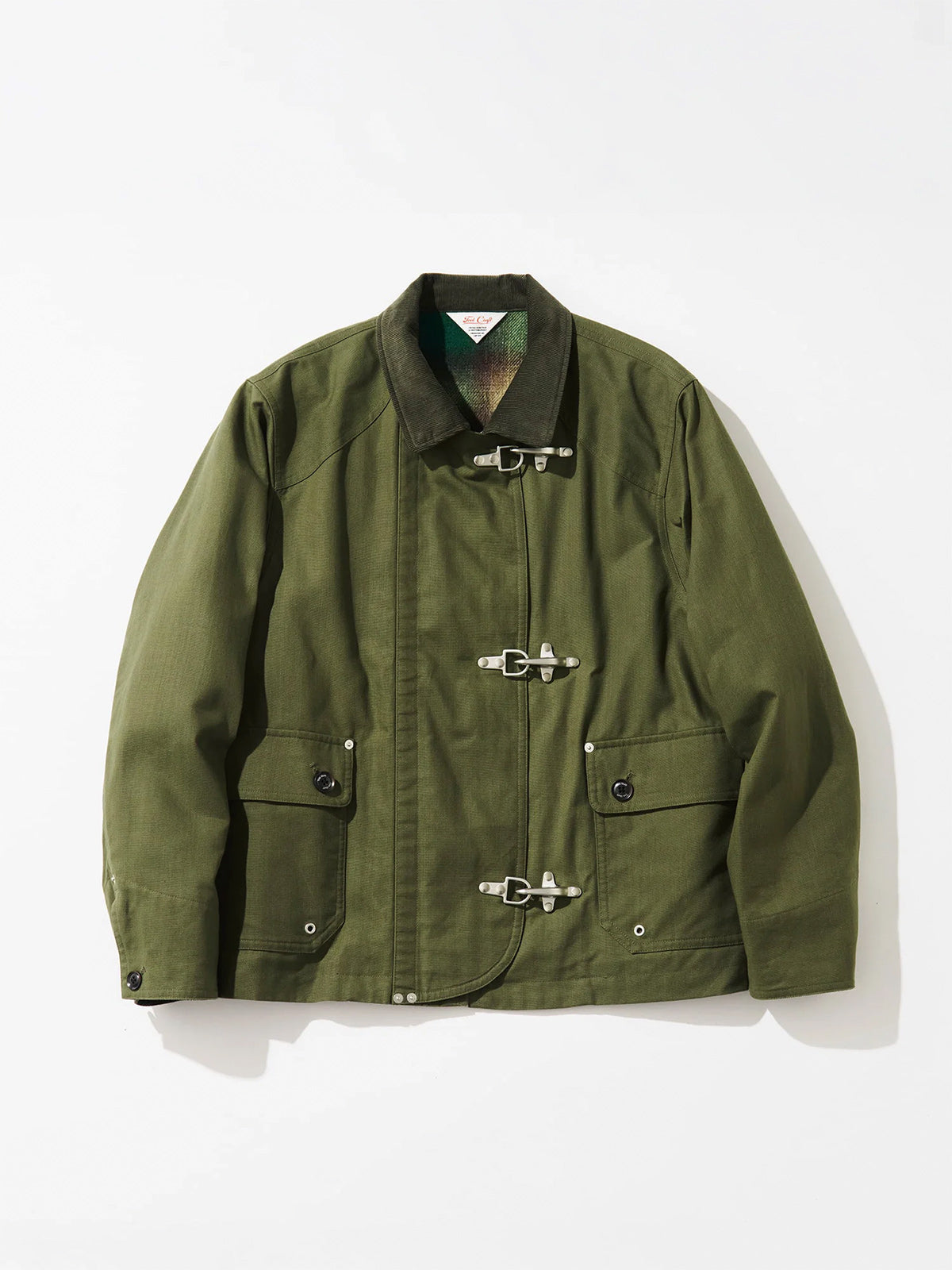 Tool Craft ツールクラフト FIREMAN JACKET パラフィンコットンファイヤーマンジャケット - GREEN -