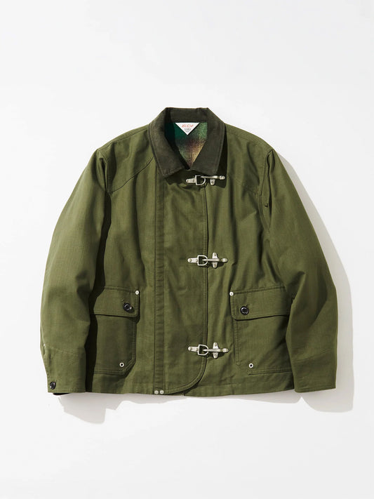 Tool Craft ツールクラフト FIREMAN JACKET パラフィンコットンファイヤーマンジャケット - GREEN -