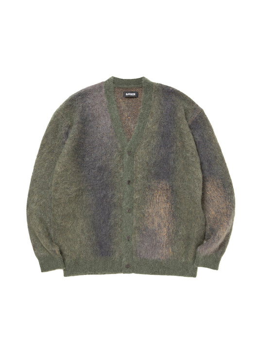 ROTTWEILER ロットワイラー R9 PATERNED CARDIGAN - GREEN -