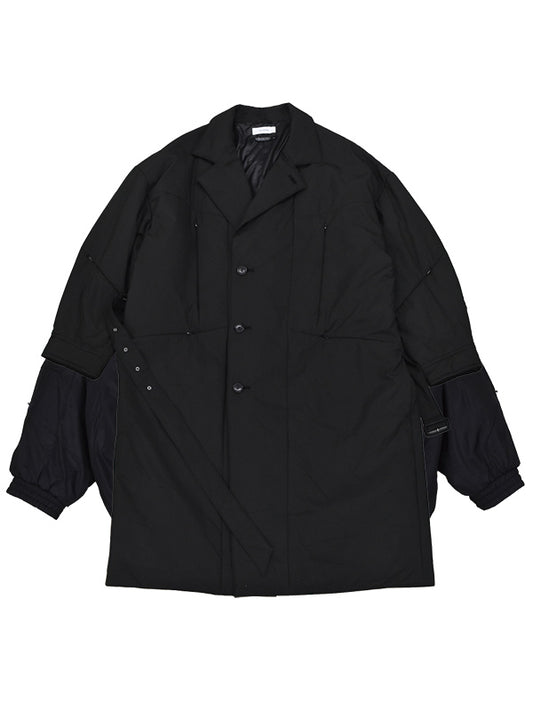 THE JEAN PIERRE ジャン・ピエール Puffer Long Coat - BLACK -