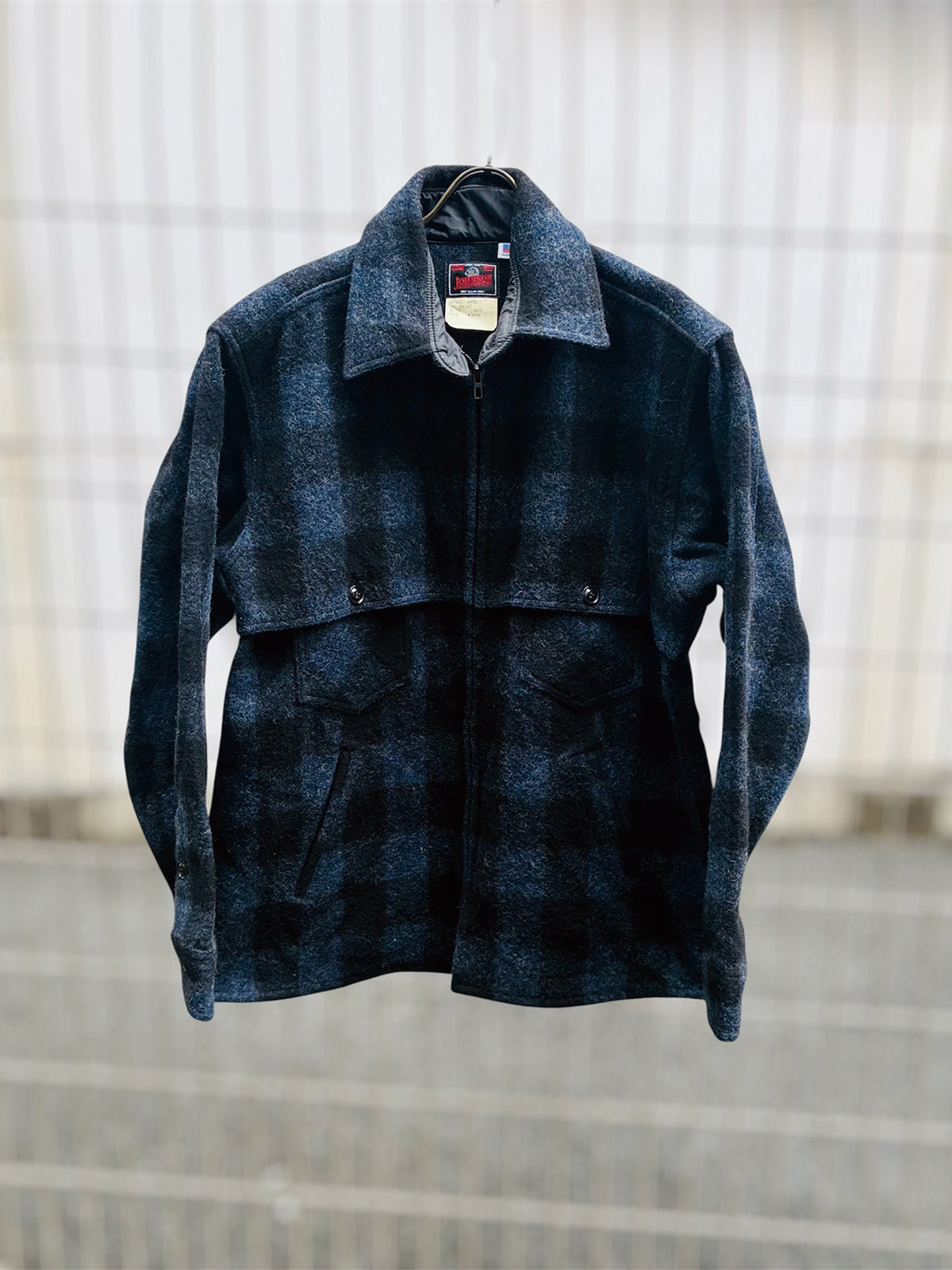 USED COLLECTION ユーズドコレクション JHONSON WOOL JACKET - BLUE -