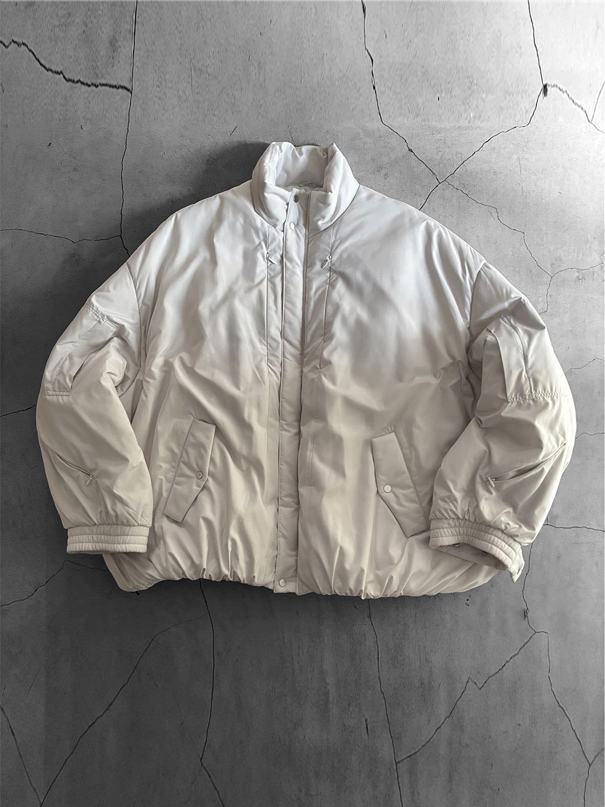 THE JEAN PIERRE ジャン・ピエール Signature Drop Puffer Blouson - WHITE -