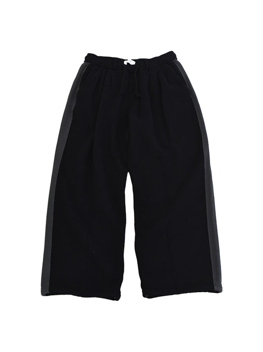 THE JEAN PIERRE ジャン・ピエール 3 Tuck Sweat Trouser -  BLACK -