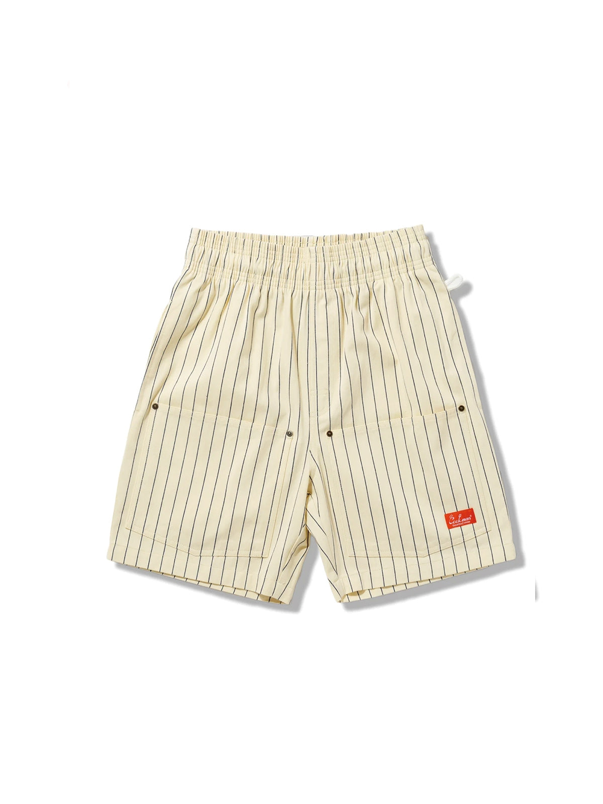 Cookman クックマン シェフパンツ Carpenter's Pants Short Front Pocket Herringbone - CREAM-
