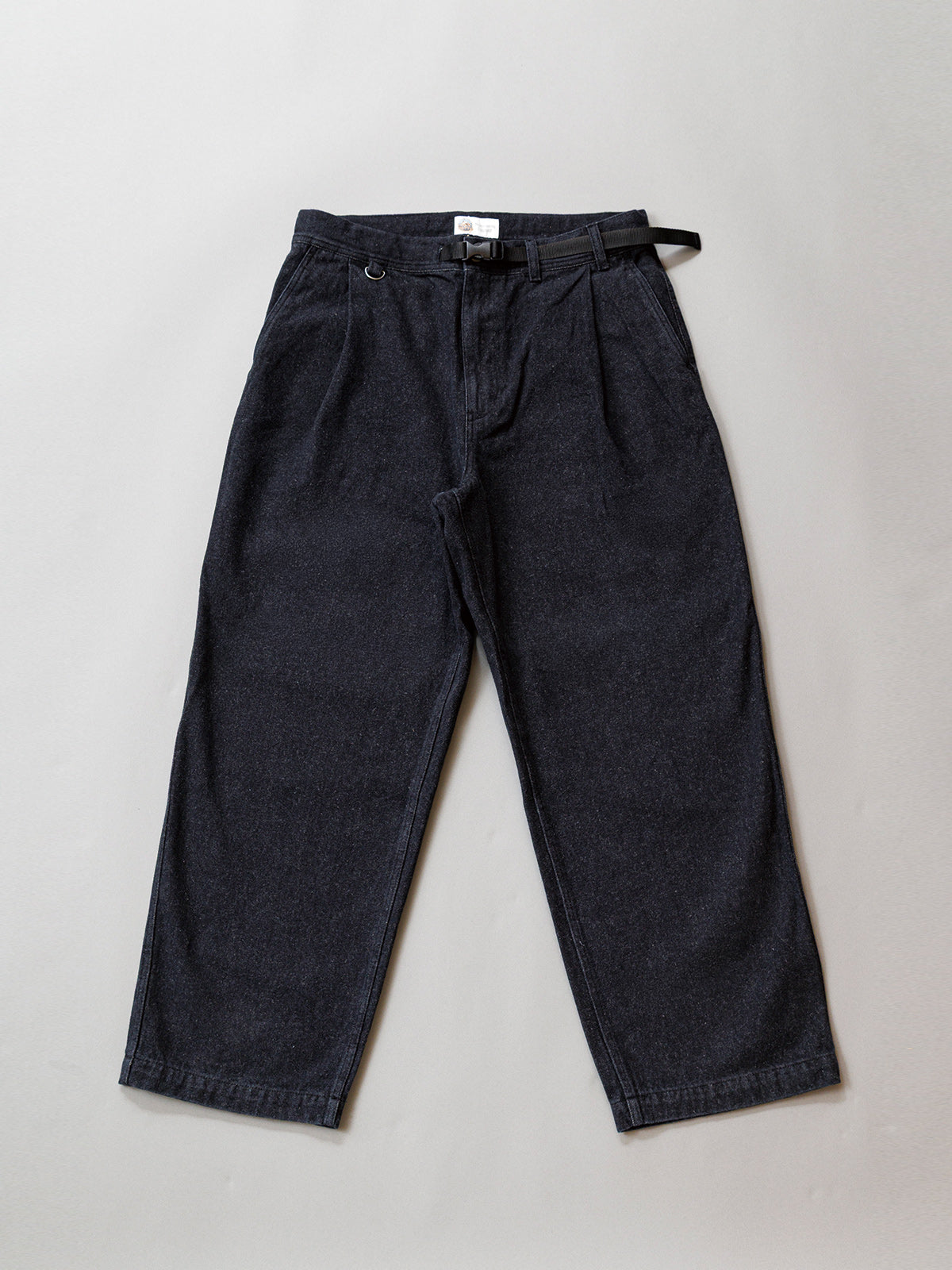 GERRY ジェリー Tuck Wide Climbing Pants(起毛デニム) - BLACK -