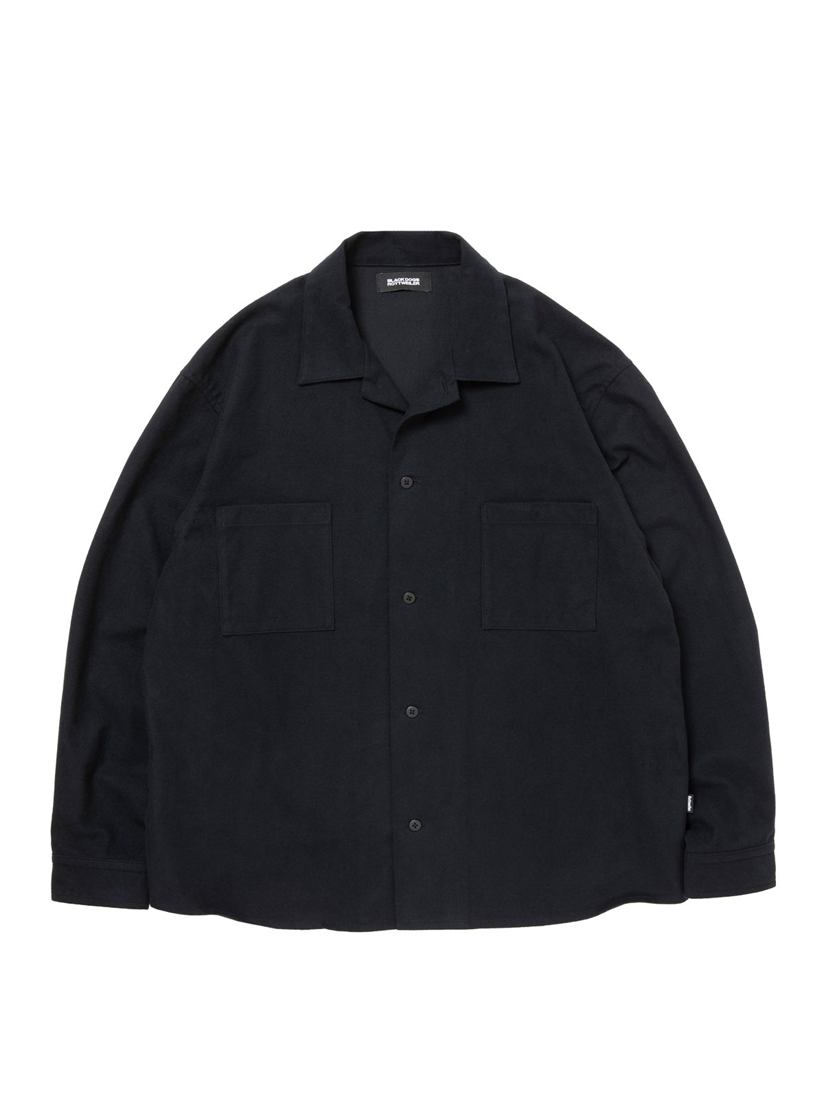 ROTTWEILER ロットワイラー R9 OPEN COLLAR SHIRT - BLACK -