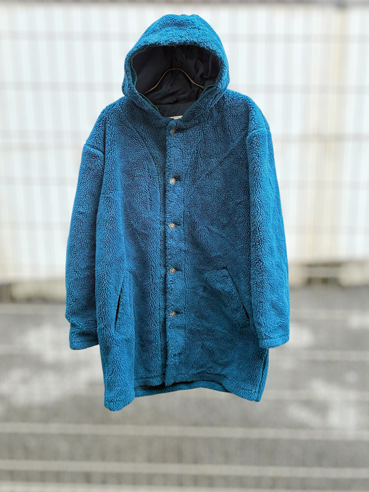 USED COLLECTION ユーズドコレクション vintage LL BEAN fleece food JK - GREEN -