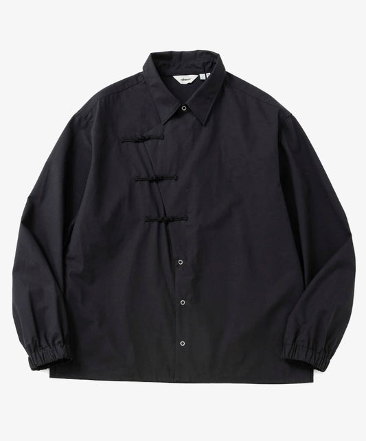 rehacer レアセル KUNG-FU Twill Box Shirt - BLACK -