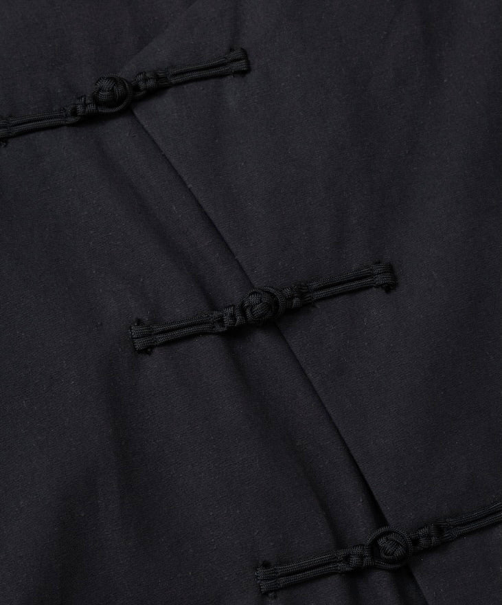 rehacer レアセル KUNG-FU Twill Box Shirt - BLACK -
