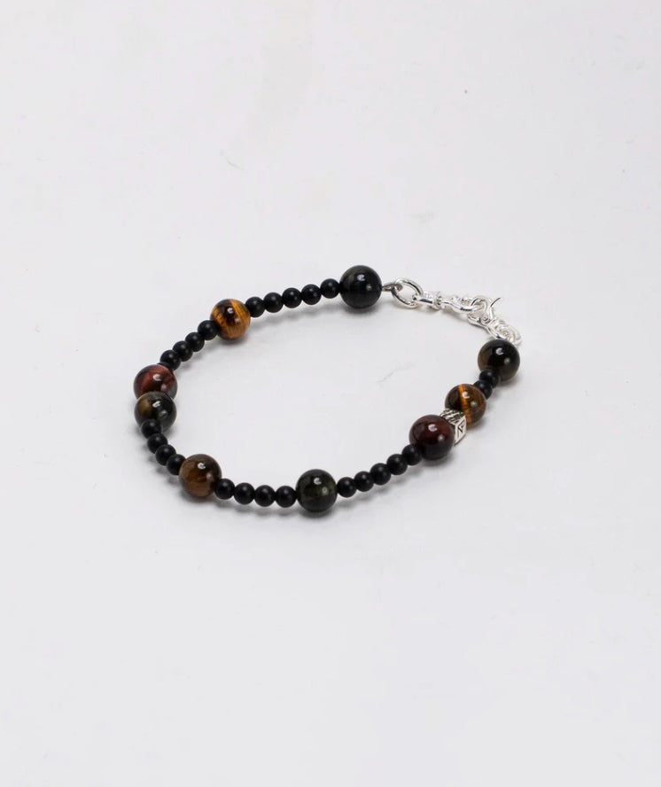 NarrativePlatoon ナラティヴプラトゥーン Macro Micro Tyger's eye & Onyx Bracelet