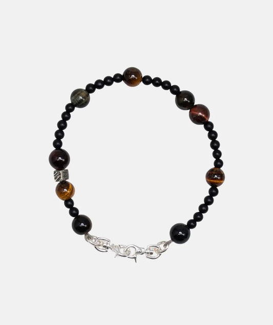 NarrativePlatoon ナラティヴプラトゥーン Macro Micro Tyger's eye & Onyx Bracelet