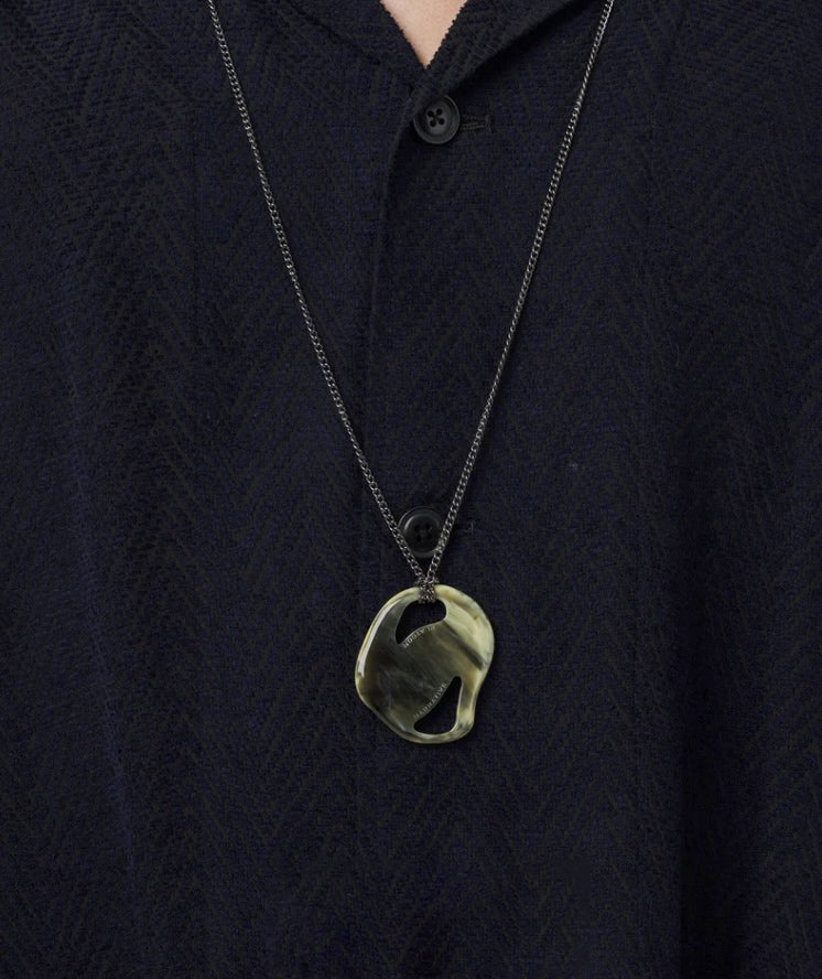 NarrativePlatoon ナラティヴプラトゥーン marble plate Long Necklace