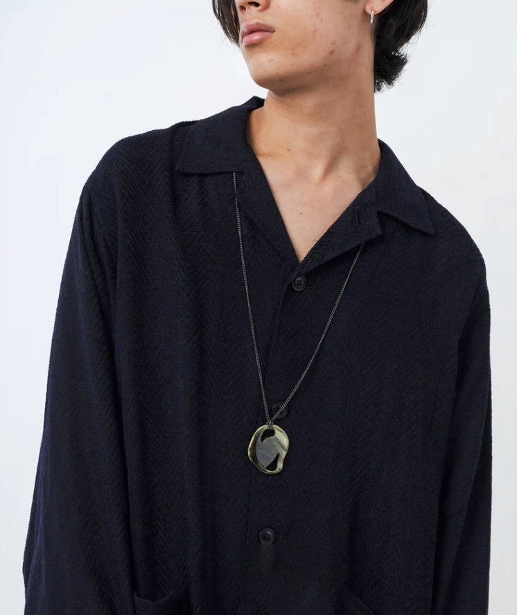 NarrativePlatoon ナラティヴプラトゥーン marble plate Long Necklace