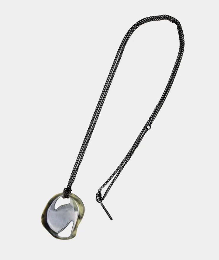 NarrativePlatoon ナラティヴプラトゥーン marble plate Long Necklace