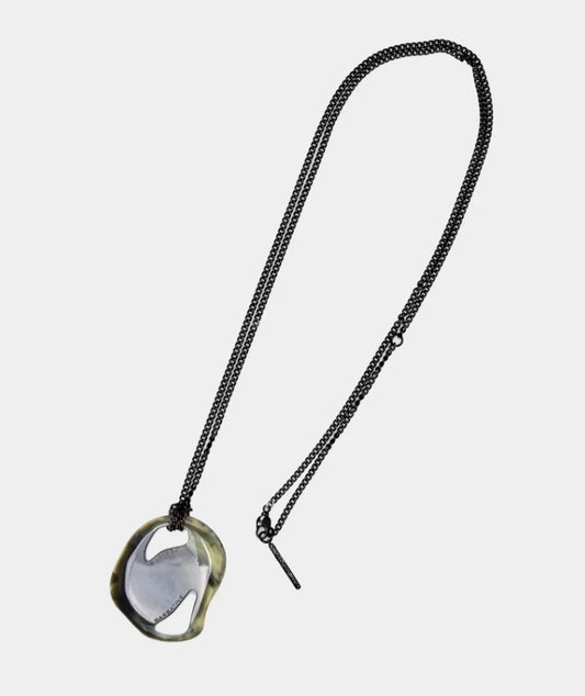NarrativePlatoon ナラティヴプラトゥーン marble plate Long Necklace