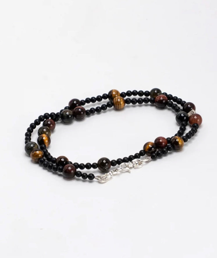 NarrativePlatoon ナラティヴプラトゥーン Macro Micro Tiger's eye Onyx Necklace