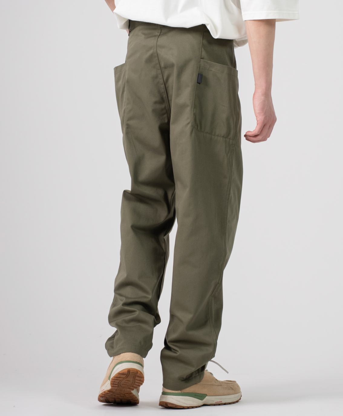 rehacer レアセル Side Pocket Tapered Washed Pants - OLIVE -